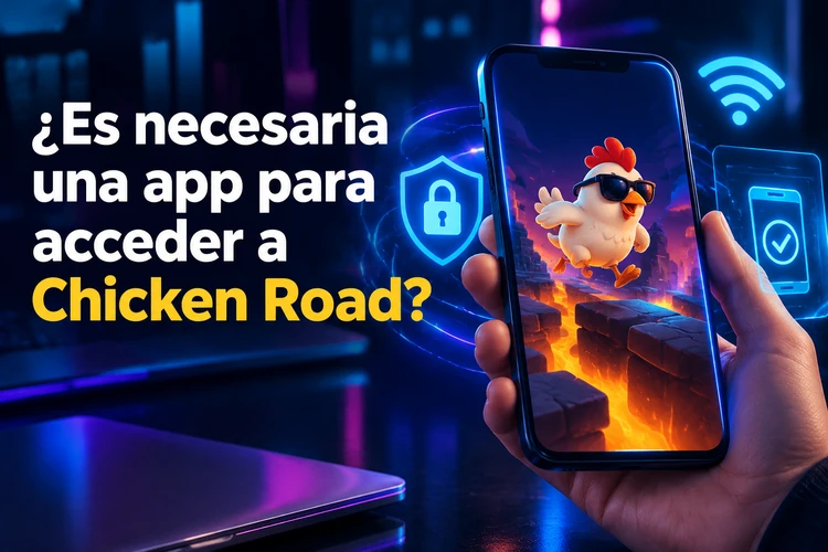¿Es necesaria una app para acceder a Chicken Road?